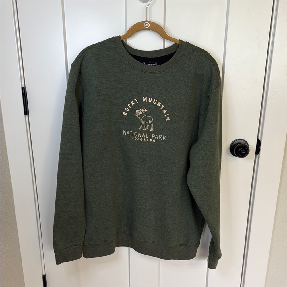 Rocky Mountain National Park Heathered Green Sweatshirt